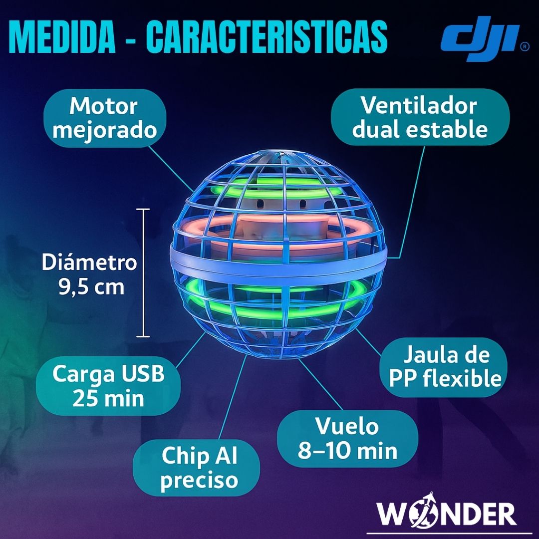 JUGUETE SPINNER BOLA VOLADORA | DJI® + [ENVÍO GRATIS]