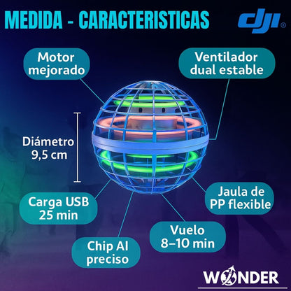 JUGUETE SPINNER BOLA VOLADORA | DJI® + [ENVÍO GRATIS]