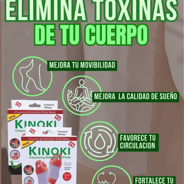 Parche Desintoxicante para Pies Kinoki Desintox - 30 Unidades.