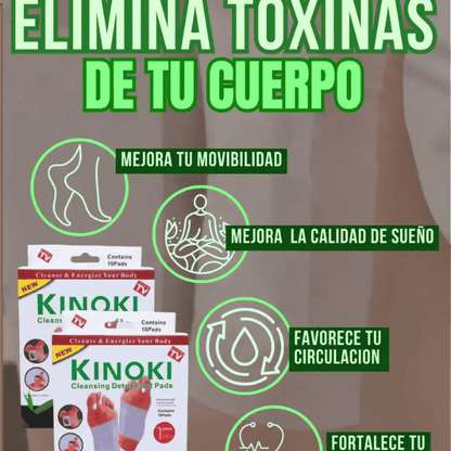 Parche Desintoxicante para Pies Kinoki Desintox - 30 Unidades.